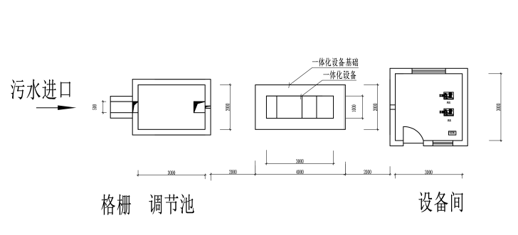 生活污水处理设备一体化污水处理工艺图